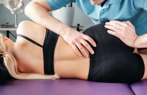 Treatment of sacroiliac joint dysfunction or SI joint pain performed by osteopathic doctor