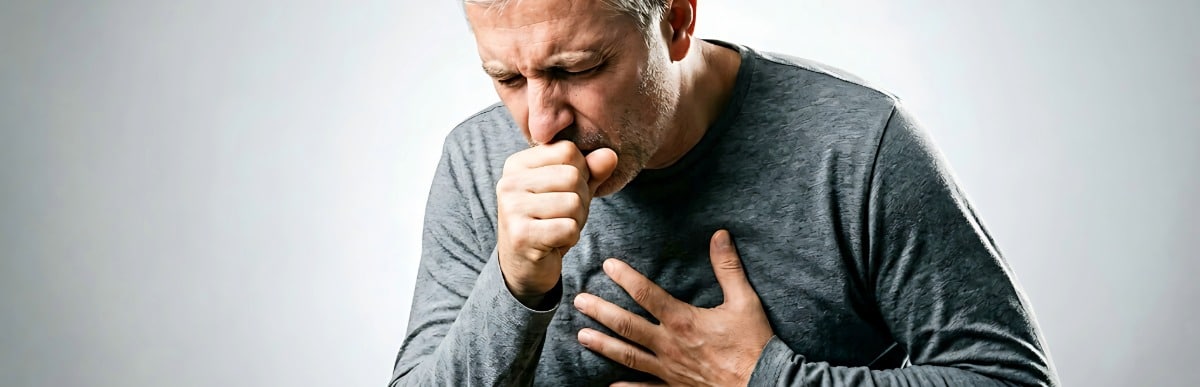 Heart Disease Symptoms You Need to Know - 2026-06-16T103817.932 An older man coughs and holds his chest due to a poor immune system