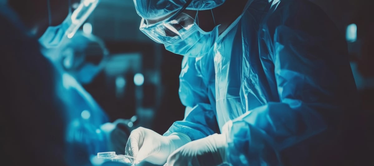 Overcoming Spinal Stenosis Treatment Options and Success Rates-5-Scrubs A doctor in scrubs performs a minimally invasive spinal stenosis procedure