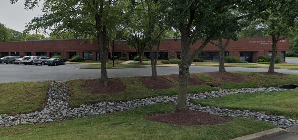 far outside view of pain and spine specialists Frederick location