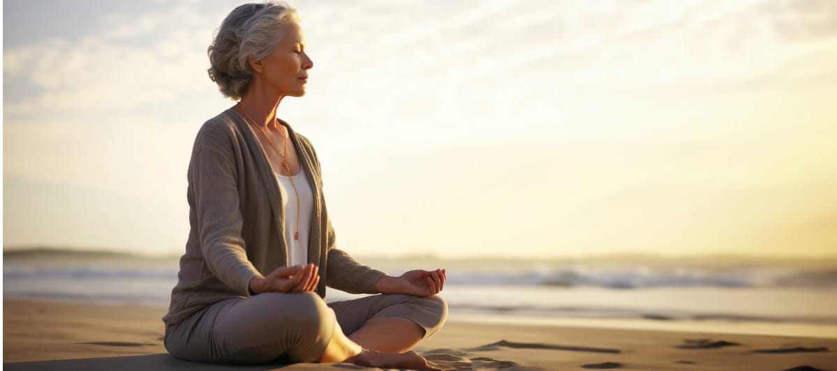 The Top 5 Benefits of Neural Therapy-4-Meditation A woman meditates as part of her treatment along with neural therapy